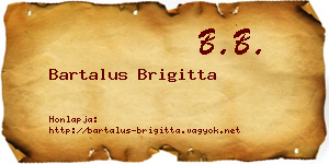 Bartalus Brigitta névjegykártya